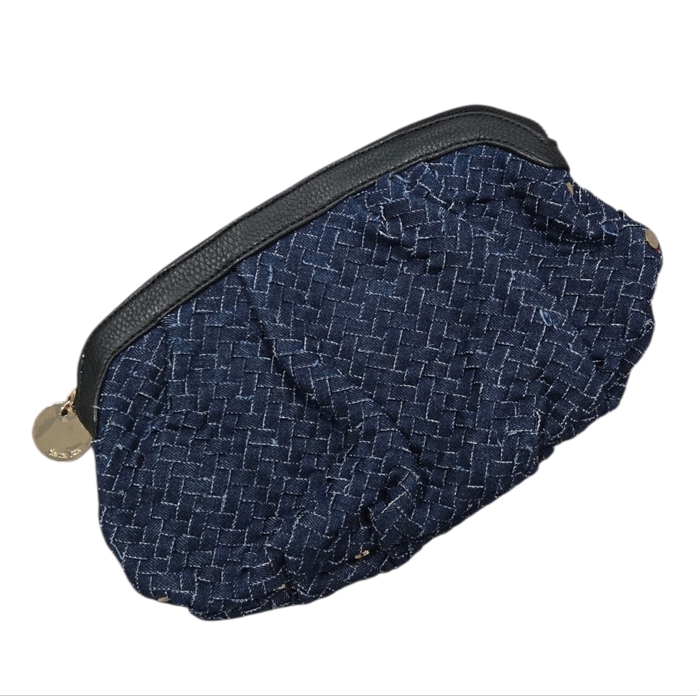 Deux Lux Studded Denim Clutch
